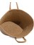 Cesta El Yapımı Pamuklu Natural Hasır Çanta Plaj Gündelik Dekoratif Çanta 26x57cm 5