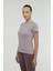 W-CT122 Basıc C Neck T-Sh Pastel Mor Kadın Kısa Kol T-Shirt 1