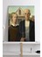American Gothic - Grant Wood Sanatsal Kanvas Tablo 1