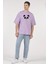 Oversize T-Shirt Panda Lila 2