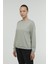 W-SN79 Basıc C Neck Sweat Açık Haki Kadın Sweatshirt 1