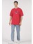Oversize T-Shirt Cloudy Astronot Kırmızı 2