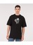Oversize T-Shirt Love Siyah 2