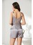 Pıerre Cardın 2480 Kadın 3 Lü Pijama Şort Sabahlık Takım 5