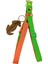 Köpek göğüs tasması minik ırk yumuşak kolon turuncu yeşil çift kat genişlik:1,5cm boyun ölçüsü:22-40cm ayarlamalı dog harness GT3-33 2