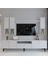 Modern Tv Sehpası Gold Üçgen Kulp Kepli G8024-1 Beyaz 1