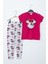 Kız Çocuk Fuşya Minnie Mouse Taytlı Ikili Takım 1