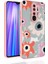 Xiaomi Redmi Note 8 Pro Kılıf Desenli Kamera Korumalı Parlak Nora Kapak No5 Rose Gold 1