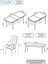 Concept Kar Serisi, Mdf 80X132 Açılabilir Masa Takımı, Siyah Mermer Desen Masa, 4 Sandalye 1 Bench 5