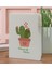 Gift Kişiye Özel Kaktüs Tasarımlı Beyaz Termo Deri Not Defteri 15X21CM-11 2
