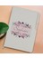 Gift Kişiye Özel Çiçek Tasarımlı Beyaz Termo Deri Not Defteri 15X21CM-22 1
