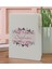 Gift Kişiye Özel Çiçek Tasarımlı Beyaz Termo Deri Not Defteri 15X21CM-22 2