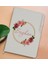 Gift Kişiye Özel Çiçek Tasarımlı Beyaz Termo Deri Not Defteri 15X21CM-18 1