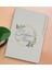 Gift Kişiye Özel Çiçek Tasarımlı Beyaz Termo Deri Not Defteri 15X21CM-11 1
