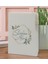 Gift Kişiye Özel Çiçek Tasarımlı Beyaz Termo Deri Not Defteri 15X21CM-11 2