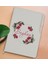 Gift Kişiye Özel Çiçek Tasarımlı Beyaz Termo Deri Not Defteri 15X21CM-15 1