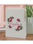 Gift Kişiye Özel Çiçek Tasarımlı Beyaz Termo Deri Not Defteri 15X21CM-15 2