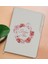 Gift Kişiye Özel Çiçek Tasarımlı Beyaz Termo Deri Not Defteri 15X21CM-2 1