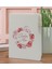 Gift Kişiye Özel Çiçek Tasarımlı Beyaz Termo Deri Not Defteri 15X21CM-2 2