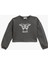 Crop Sweatshirt Baskılı Bisiklet Yaka 2