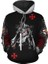 Erkek Ortaçağ Tapınak Şövalyesi 3D Sweatshirt Hoodies (Yurt Dışından) 1