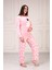 Göz Bantlı Büyük Beden Polar Pijama Takım 4