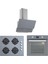 Gri Cam Ankastre Set AEF6603S02 - ACO5335S01 - 3471 Davlumbaz 1