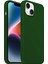 Buff iPhone 14 Rubber Fit Kılıf Dark Green 1