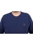 Büyük Beden Sweatshirt Gipeli Casual 22712-INDIGO 2