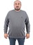 Büyük Beden Sweatshirt Gipeli Casual 22712-ANTRASIT 1