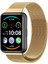 Huawei Watch Fit 2 Uyumlu Hasır Metal Örgü Işlemeli Mıknatıslı Kordon Kayış 2