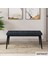 Concept Eta Serisi 80 x 132 cm Açılabilir Mdf Mutfak Masa Takımısiyah Mermer Desen Masa 4 Sandalye ve 1 Bench 4