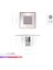 1.5W LED Merdiven-Duvar Armatürü Kare 6500K Beyaz Işık 5