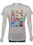 Erkek TShirt Beyaz 'karikatür1' Baskılı Xs 1