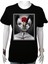 Kadın TShirt Siyah 'gül&kadın' Baskılı Xs 1