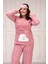 Ayıcık Baskılı Polar Pijama Takım 3