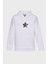 Star Minimal Baskili Kapüşonlu Üç Iplik Sweatshirt Oversize Hoodie 1
