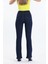 Lacivert Ispanyol Paça Kot Pantolon Flare Jean 4