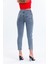 Füme Mom Jean Likralı Kot Pantolon 2