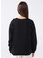 Baskılı Siyah Kadın Sweatshirt 22K0577K1 4