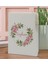 Gift Kişiye Özel Çiçek Tasarımlı Beyaz Termo Deri Not Defteri 15X21CM-17 2