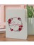 Gift Kişiye Özel Çiçek Tasarımlı Beyaz Termo Deri Not Defteri 15X21CM-27 2