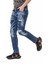 CD781 Yırtık Yamalı Mavi Erkek Jeans 3