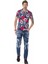 CD781 Yırtık Yamalı Mavi Erkek Jeans 5