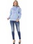 WL336 Şal Yaka Kalın Mavi Sweatshirt 5