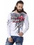 CL522 Desenli Beyaz Ince Sweatshirt 1