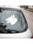 Dilini Dışarı Çıkartan Asil Köpek Sticker 35 cm - Beyaz 1