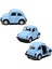1967 Volkswagen Beetle Çek Bırak Metal Oyuncak Araba 9 cm Mavi 1