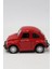 1967 Volkswagen Beetle Çek Bırak Metal Oyuncak Araba 9 cm Kırmızı 3