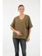 Oversize V Yaka Kadın Bluz - Kısa Kol Minimalist Günlük 2